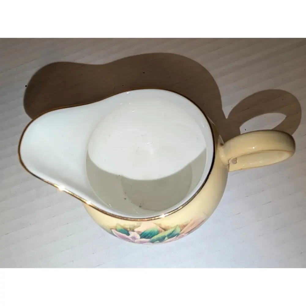 Vintage Crystal Cathedral Hour Of Power Bone China Tea Pot Sugar Bowl Creamer
